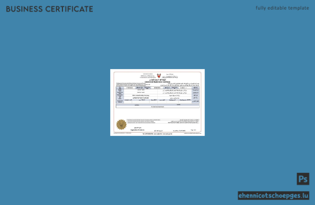 Beispiel eines Handelsregisterauszugs aus Bahrain (Word- und PDF-Datei)